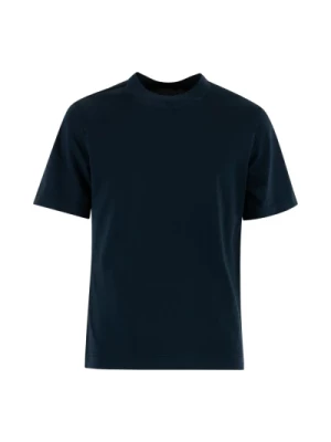 Niebieski T-shirt z dżerseju piquet Circolo 1901