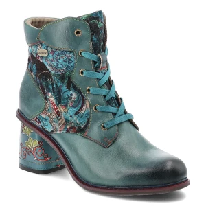 Niebieskie Botki Laura Vita Stylowe Buty Damskie