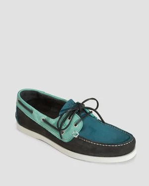 Niebieskie buty skórzane męskie TBS Phenis