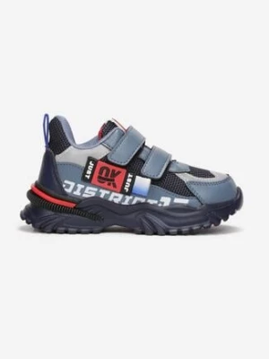 Niebieskie Buty Sportowe z Wkładką ze Skóry Naturalnej Immo