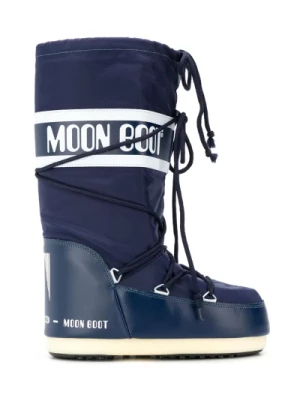 Niebieskie Buty z Logo Moon Boot
