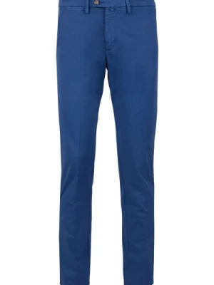 Niebieskie Długie Spodnie Chino Gallo
