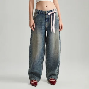 Niebieskie jeansy baggy fit House