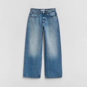 Niebieskie jeansy baggy fit mid waist House