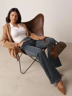 Niebieskie Jeansy Dzwony z Wysokim Stanem Fesanera milas91