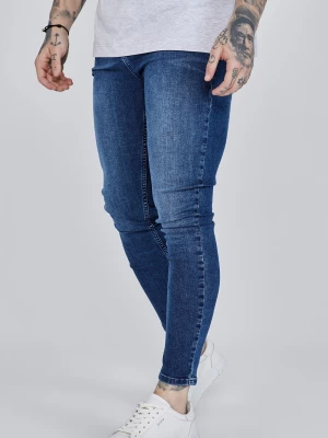 Niebieskie jeansy męskie skinny SikSilk