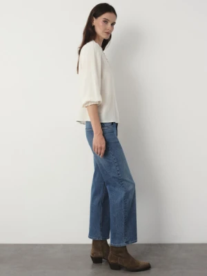 Niebieskie jeansy o prostej nogawce Greenpoint