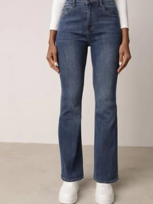 Niebieskie Jeansy Typu Dzwony z Wysokim Stanem Finvanna milas91