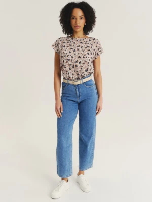 Niebieskie jeansy z prostą nogawką Greenpoint