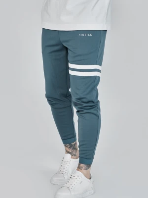 Niebieskie joggery męskie typu muscle fit SikSilk