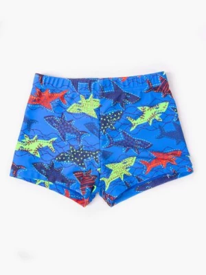 Niebieskie kąpielówki dla chłopca - rekiny Yoclub
