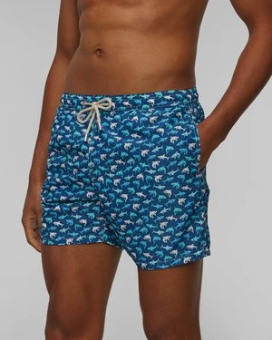 Niebieskie Kąpielówki Męskie Mc2 Saint Barth Lighting Micro Fantasy