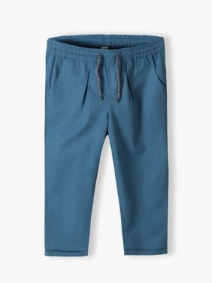 Niebieskie klasyczne długie spodnie dla chłopca regular 5.10.15.
