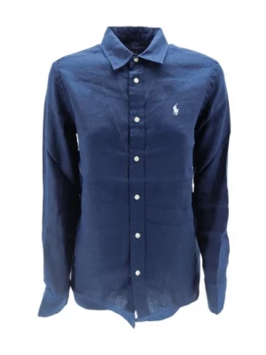 Niebieskie Koszule dla Mężczyzn Ralph Lauren
