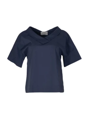 Niebieskie koszulki dla kobiet Vicario Cinque