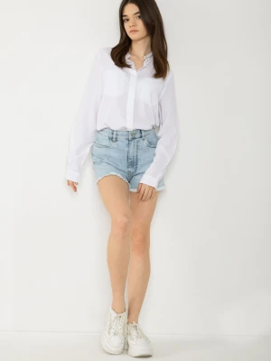 Niebieskie krótkie jeansowe spodenki Reporter