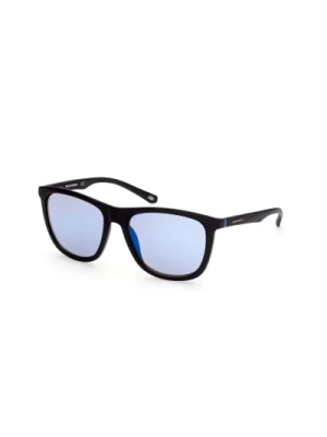 Niebieskie Lustro Okulary Se6118-02X Skechers