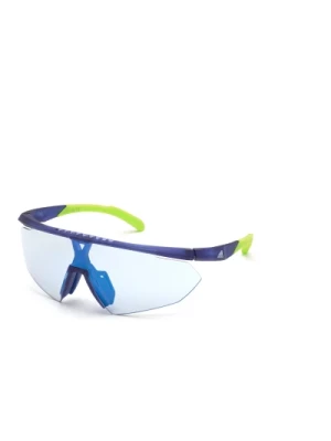 Niebieskie Lustro Okulary Sp0015-91X Adidas