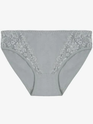 Niebieskie Majtki Figi z Bawełny z Ozdobną Koronką Ersenlia han