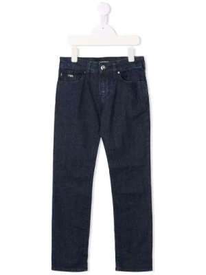 Niebieskie Mid Skinny Jeans Emporio Armani