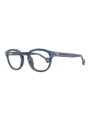 Niebieskie Okulary Optyczne z Sprężynowym zawiasem Hally & Son