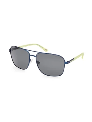 Niebieskie Okulary Polaryzacyjne Se6366-91D Skechers