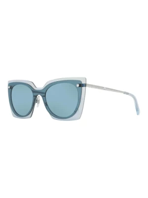 Niebieskie Okulary Przeciwsłoneczne dla Kobiet w stylu Cat Eye Swarovski