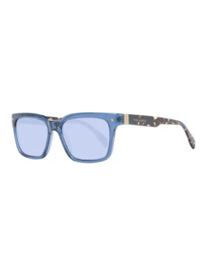 Niebieskie Okulary Przeciwsłoneczne w Kształcie Prostokąta z Ochroną UV Ted Baker
