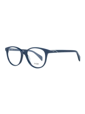 Niebieskie Plastikowe Okrągłe Okulary Optyczne dla Kobiet Maje