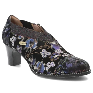 Niebieskie Półbuty Laura Vita Eleganckie Obuwie Damskie Premium