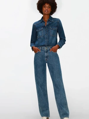 NIEBIESKIE PROSTE JEANSY '90s 7 FOR ALL MANKIND