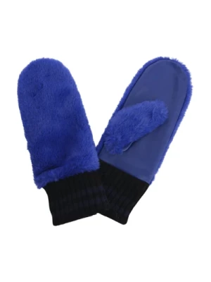 Niebieskie Rękawiczki z Sztucznej Skóry Bellerose