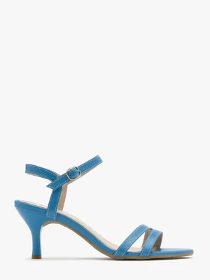 Niebieskie sandały na lakierowanej szpilce GWEN Ryłko