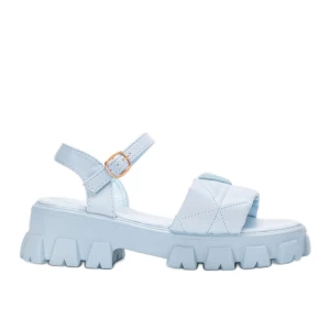 Niebieskie sandały na platformie Ferlandi Inna marka