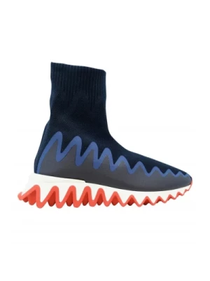 Niebieskie Sharky Sock Sneakers Christian Louboutin