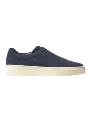 Niebieskie Slip-On Sneakers Scarosso