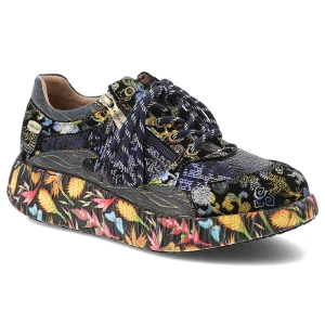 Niebieskie Sneakersy Laura Vita Eleganckie Obuwie Damskie