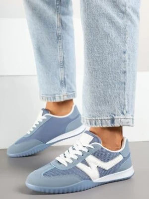 Niebieskie Sneakersy w Stylu Kultowych Tenisówek Tultia