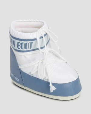Niebieskie śniegowce damskie Moon Boot Icon Low Nylon