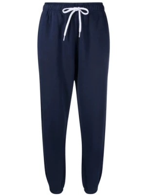 Niebieskie Spodnie Fitness na Kostki Polo Ralph Lauren