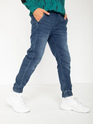 Niebieskie spodnie jeansowe jogger Reporter Young
