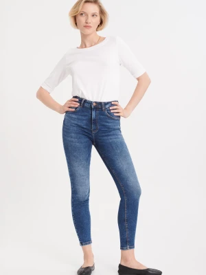 Niebieskie spodnie jeansowe push up Greenpoint