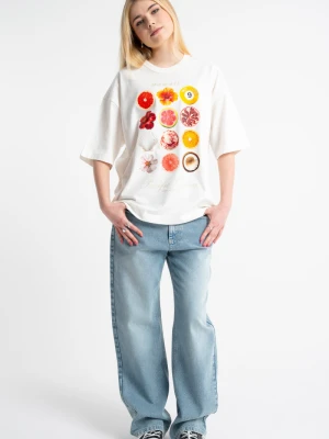 Niebieskie spodnie jeansowe STRAIGHT z przetarciami Reporter