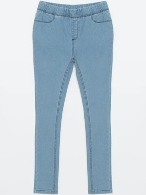 Niebieskie spodnie jegginsy dla dziewczyny Reporter