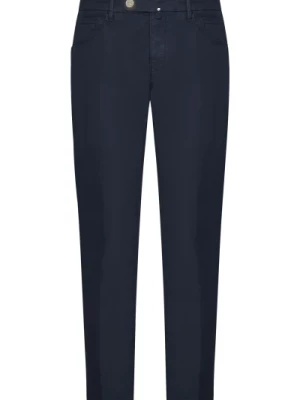 Niebieskie Spodnie Slim-Fit Incotex
