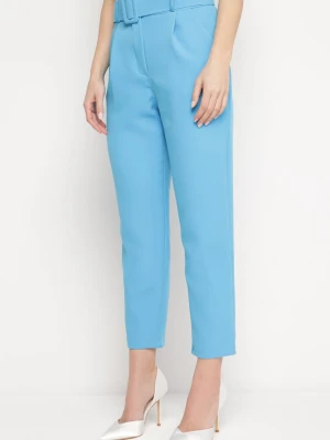 Niebieskie Spodnie z Paskiem Ioleina New Collection
