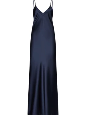Niebieskie Sukienki z Asymetrycznymi Brzegami Blanca Vita