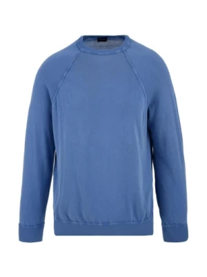 Niebieskie Swetry dla Mężczyzn Drumohr