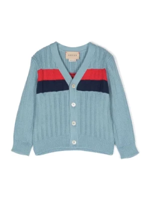 Niebieskie Swetry Dziecięce Gucci