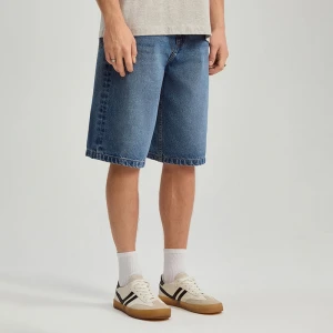 Niebieskie szorty jeansowe baggy fit z efektem sprania House